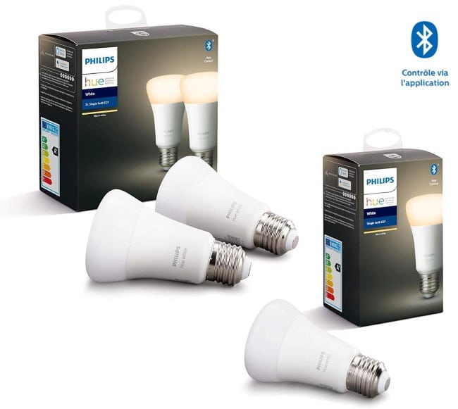 3 ampoules LED Philips Hue Connectées à 34,99 € sur Amazon