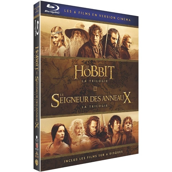 Coffret Blu-ray trilogies Le Hobbit et Le Seigneur des Anneaux à 25 € sur Amazon