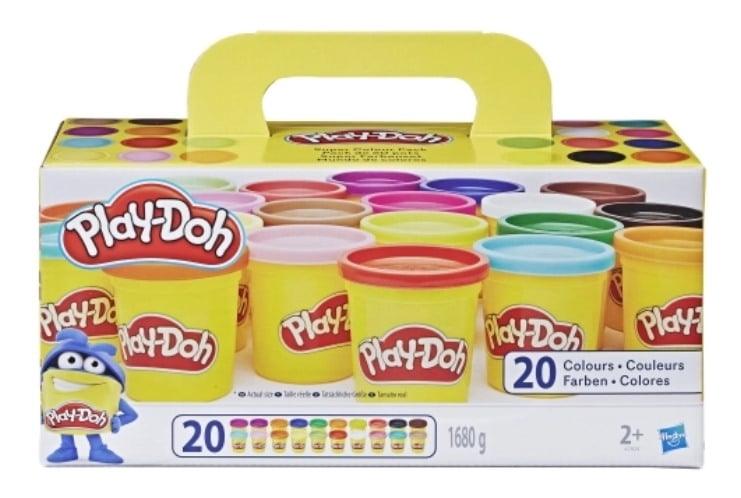 Pack de 20 pots de pâte à modeler Play Doh à 7,45 € dans les magasins Super U