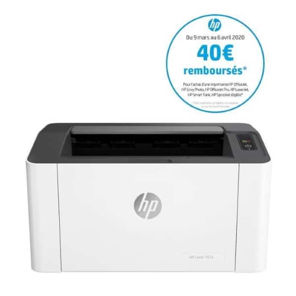 Imprimante HP Laser 107a à 19,99 € sur Cdiscount