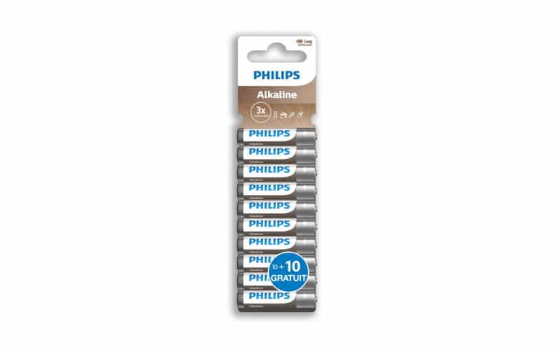 Pack Philips de 20 piles AAA à 3,99 € sur le site de la FNAC