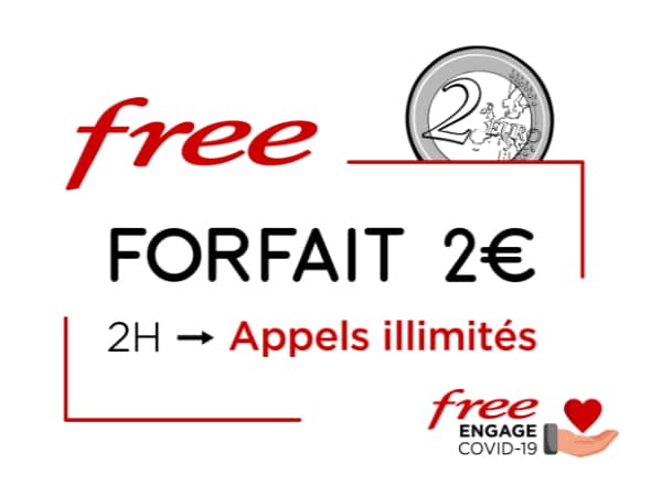 Appels illimités pour les abonnés Free Mobile avec un forfait 0 ou 2 €