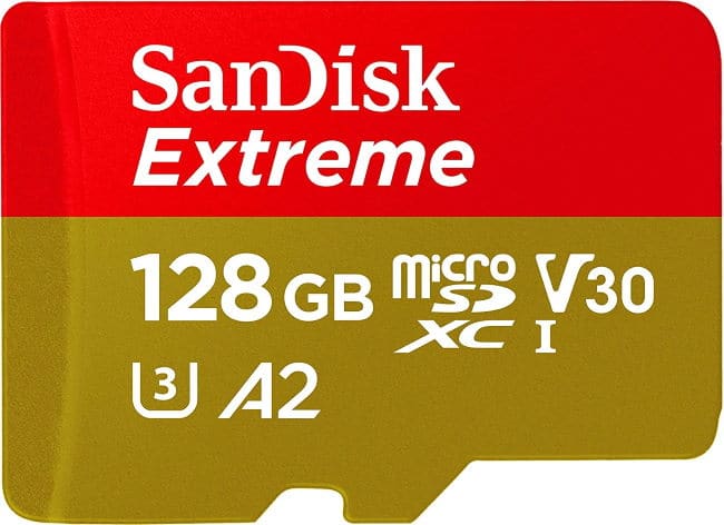 Carte mémoire Sandisk 128 Go + adaptateur SD à 25,40 € sur Amazon