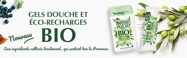 2 000 lots de gel douche et éco-recharge BIO Le Petit Marseillais en test gratuit