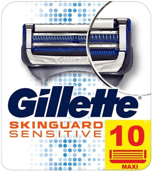 Pack de 10 lames de rasoir Gillette Skinguard Sensitive à 18,88 € sur Amazon