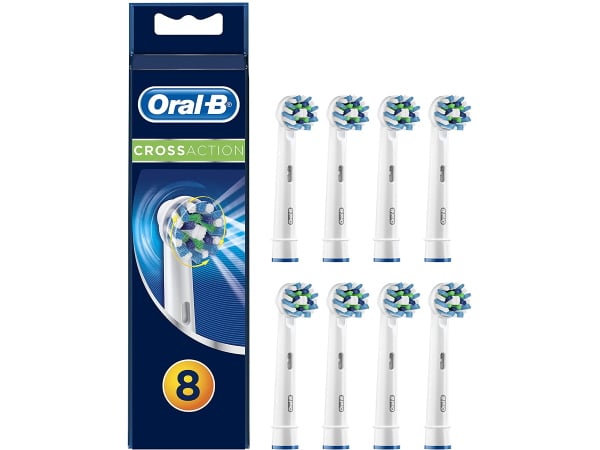 Lot de 8 brossettes Oral-B CrossAction pour brosse à dents électrique à 15,99 € sur Amazon