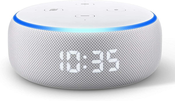Enceinte Echo Dot 3e génération avec horloge à 29,99 € sur Amazon