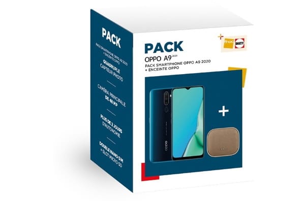 Pack Oppo A9 128 Go + enceinte à 199 € sur Darty