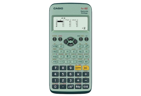 Calculatrice scientifique Casio Fx-92+ moins chère à 11,49 € chez Auchan