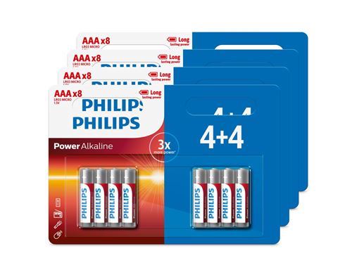 32 piles Philips moins chères sur la Fnac
