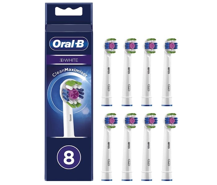 Lot de 8 brossettes Oral-B 3D White à 18,99 € sur Amazon