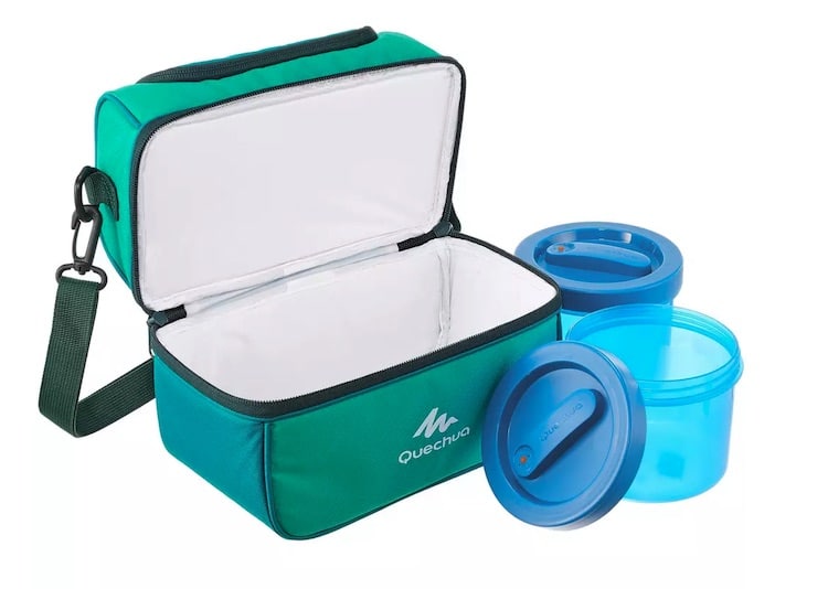 Lunch box isotherme avec deux boîtes alimentaires à 10 € sur Decathlon