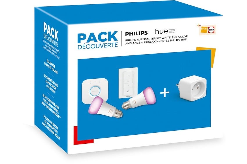 Pack découverte Philips Hue à 119,99 € sur Darty