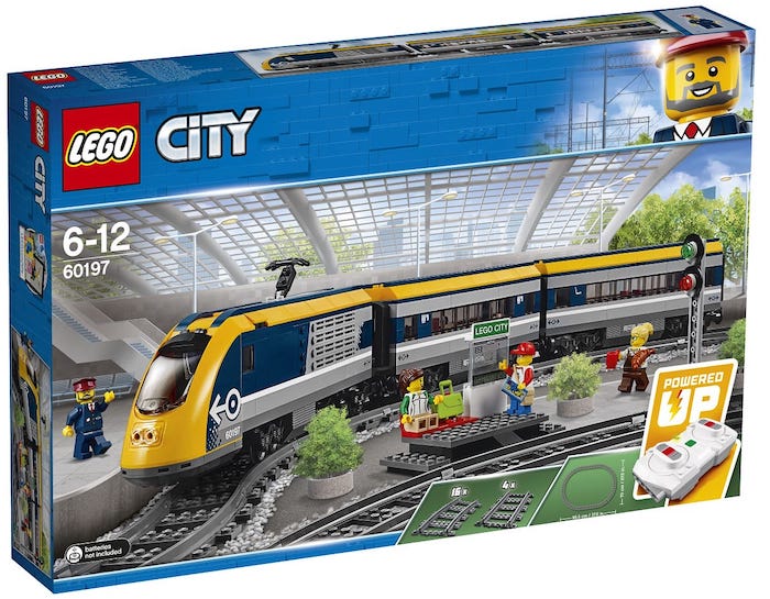 Coffret Lego City Le train de passagers télécommandé à 69,93 € via remise fidélité sur Auchan