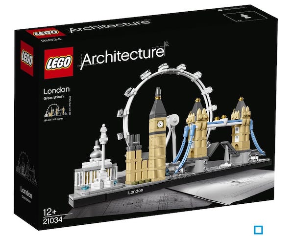 Coffret Lego Architecture Londres (21034) à 24,99 € sur Auchan