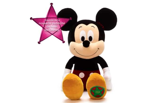 Peluche de Noël Mickey vintage à 12,90 € sur le Shop Disney