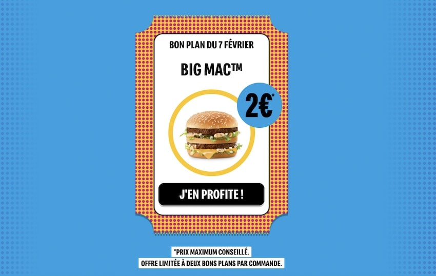 Big Mac à 2 € chez McDonald's