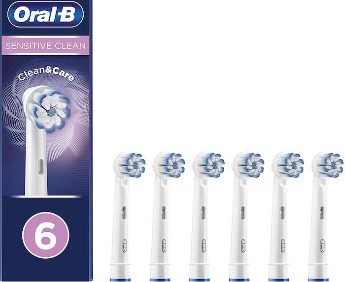 Lot de 6 brossettes Sensitive Clean pour brosse à dents électrique Oral-B à 14,99 € sur Amazon