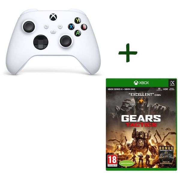 Pack manette Xbox sans fil + Gears Tactics à 59,99 € sur Cdiscount