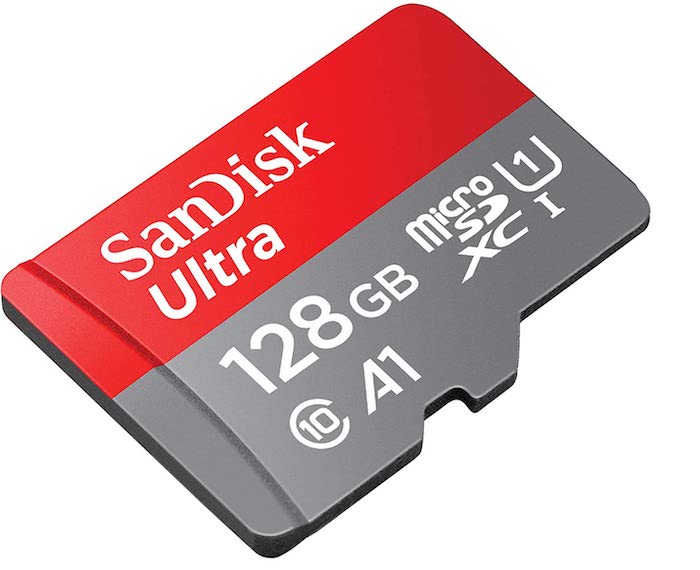 Carte micro SDXC SanDisk 128 Go + adaptateur SD à 17,15 € sur Amazon