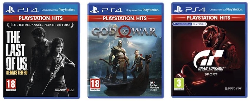 Sélection de jeux PS4 Hits à moitié prix