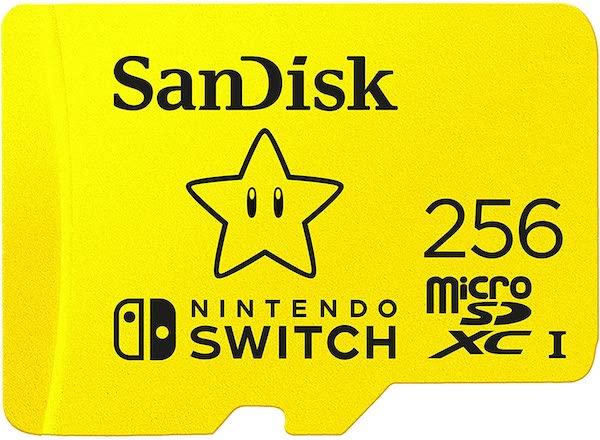 Carte micro SDXC SanDisk 256 Go pour Nintendo Switch à 40,98 € sur Amazon