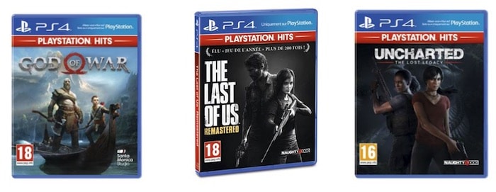 Jeux PS4 Hits moins cher à 9,99 € sur la Fnac