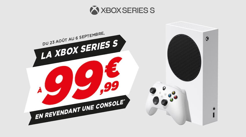 Xbox Series S à partir de 79,99 € via offre de reprise chez Micromania