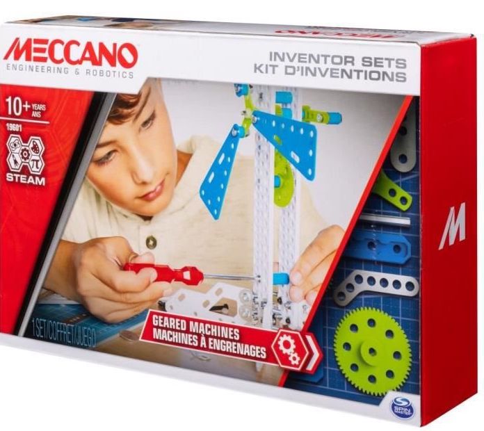 Kit d’inventions Meccano 3 engrenages 188 pièces à 9,95 € sur Cdiscount