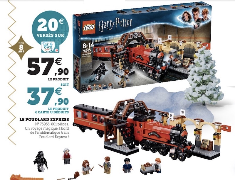 LEGO Poudlard Express à 37,90 € via remise fidélité chez Hyper U