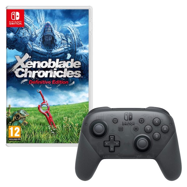 Manette Nintendo Switch Pro + Xenoblade Chronicles à 84,99 € sur Auchan
