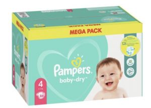 80 % de remise fidélité sur le méga pack de couches Pampers Baby Dry