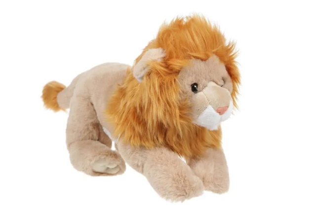 La peluche lion avec fourrure 33 cm à 3,49 € avec un code Cdiscount 