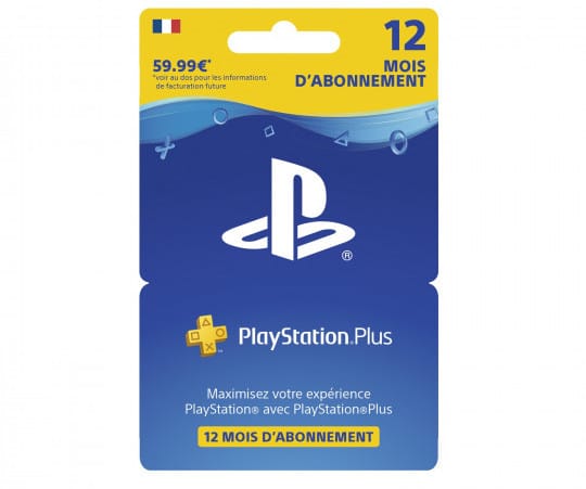 Abonnement PlayStation Plus un an à 44,96 € chez Carrefour