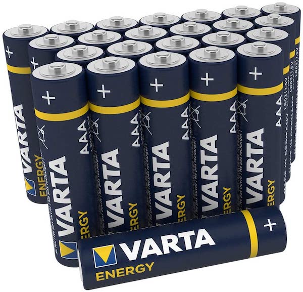 Lot de 24 piles Varta AAA à 6,50 € sur Amazon