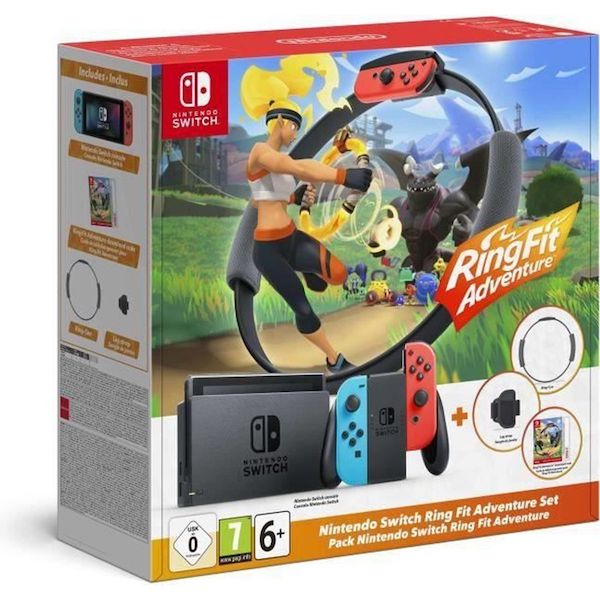 Console Nintendo Switch + Ring Fit Adventure à 304,99 € sur Cdiscount