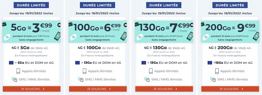 Forfaits Cdiscount Mobile pas chers