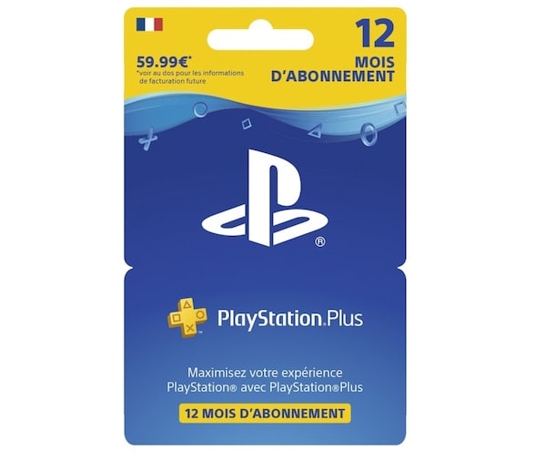 Abonnement PlayStation Plus 12 mois à 44,96 € chez Carrefour