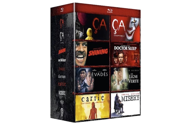 Coffret Blu-Ray Stephen King 8 films à 26,99 € chez Leclerc