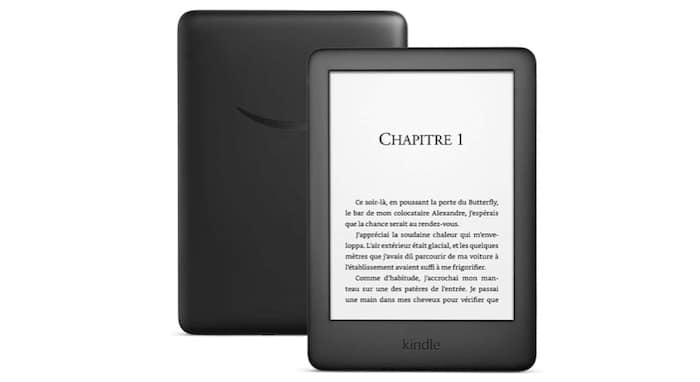 Liseuse Kindle avec éclairage intégré (avec publicités) à 54,99 € sur Amazon