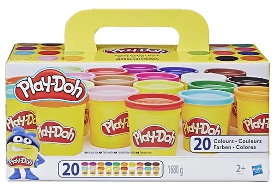Lot de 20 pots de pâte à modeler Play-Doh à 7,90 € chez Leclerc