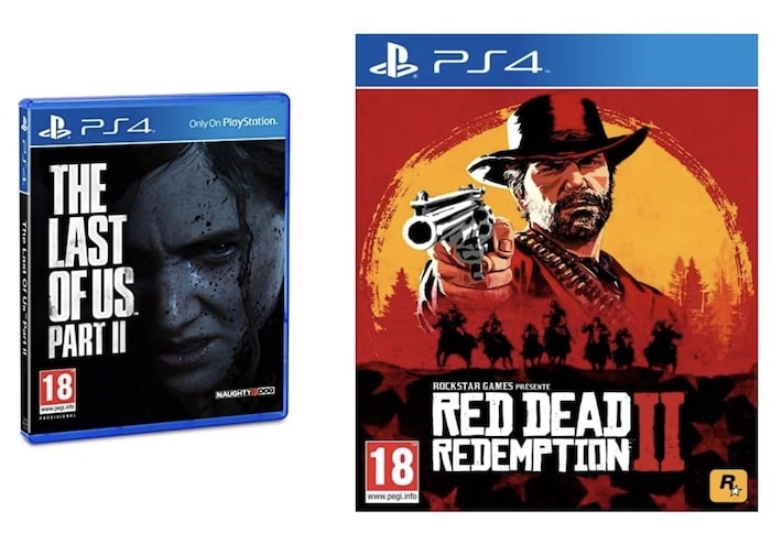 Pack 2 jeux de PS4 (Red Dead Redemption II et The Last of Us Part II) à 33,03 € sur Amazon