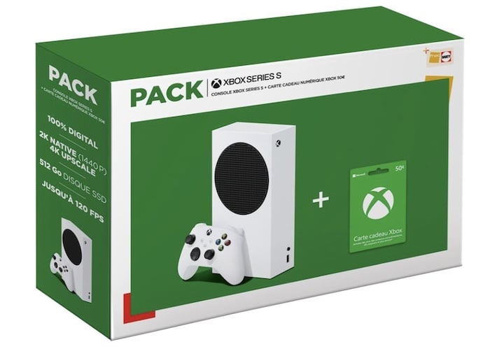 Console Xbox Series S + carte cadeau numérique à 319,99 € sur la Fnac