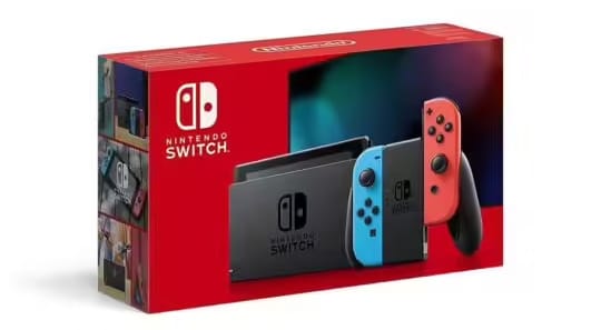 Console Switch Bleu Rouge fluo à 219,95 € avec remise fidélité Carrefour