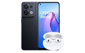 OPPO Reno8 avec écouteurs Enco