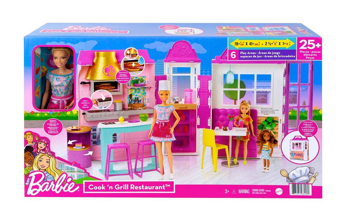 coffret poupée Barbie et restaurant