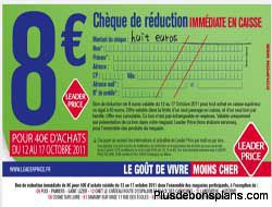 8 euros reduction leader price
