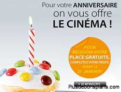 cinéma kinepolis - place gratuite le jour de votre anniversaire