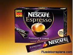 échantillons gratuits Nescafé Espresso