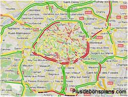 google map trafic autoroutier
